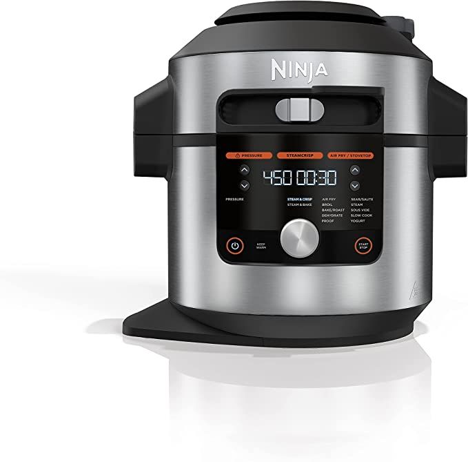 Ninja OL601 Foodi XL 8 Qt. Pressure Cooker Steam Fryer with SmartLid, 14-in-1 that Air Fries, Bak... | Amazon (US)