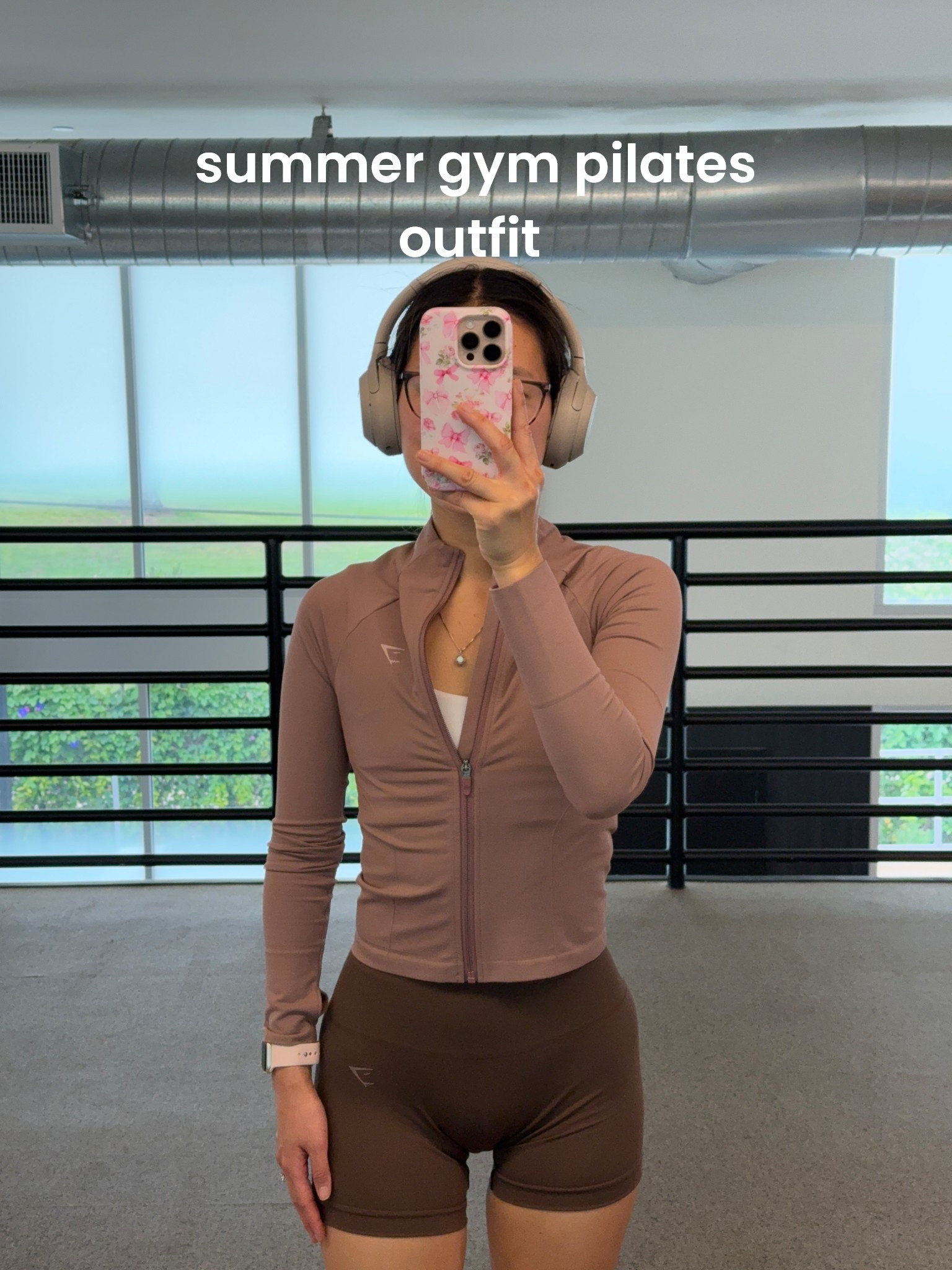 gymshark gym/pilates outfit! wearing an XS in both the jacket and the bottoms. :) and they’re have a MDW sale so code EXTRA20 gets 20% off! 

gymshark, women’s gym outfit, pilates outfit, summer gym outfit, gym shorts, workout outfit 

#LTKFindsUnder100 #LTKActive #LTKSaleAlert