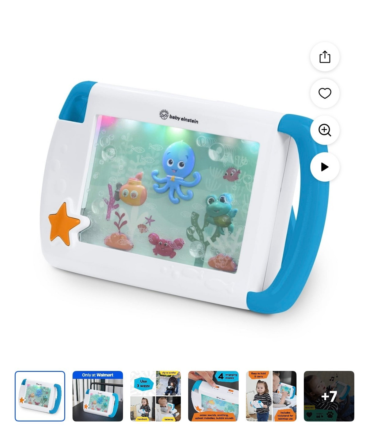 Baby Einstein On-the-Go Sea Dreams Soother, Portable Sound Machine with Music, Ages 0+ Months

Walmart baby toys for travel

#LTKTravel #LTKBaby