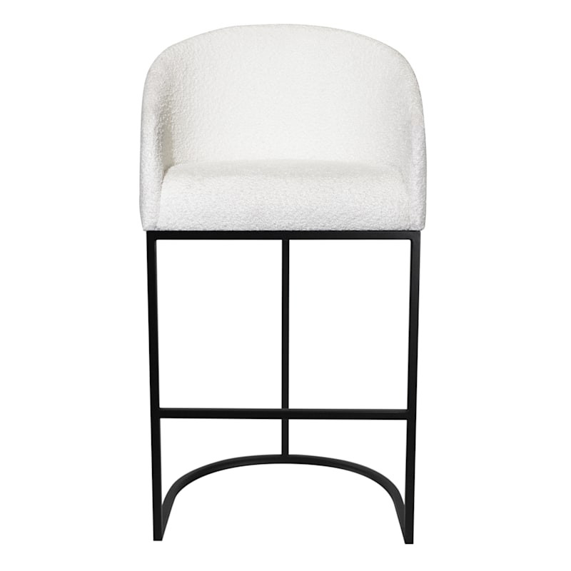 Crosby St. Portia Bar Stool, Cream | At Home