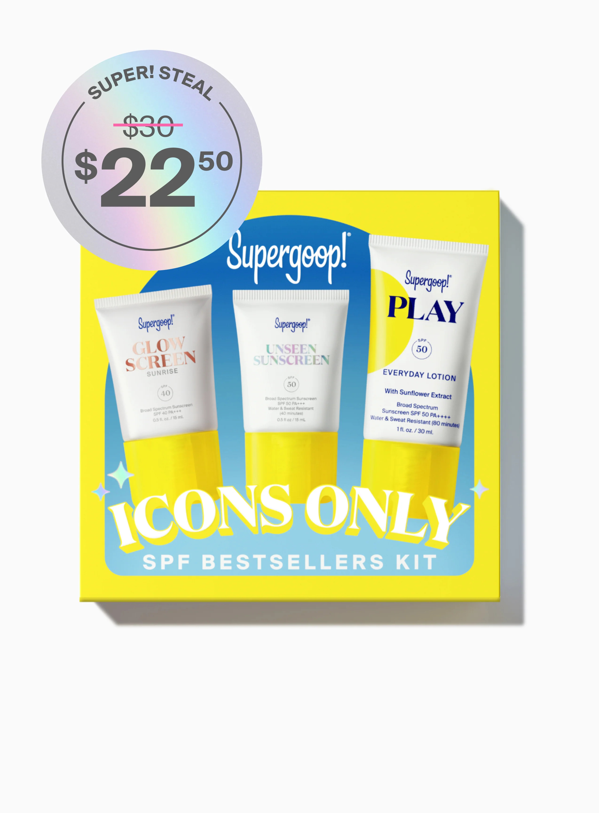 Icons Only SPF Bestsellers Kit | Supergoop