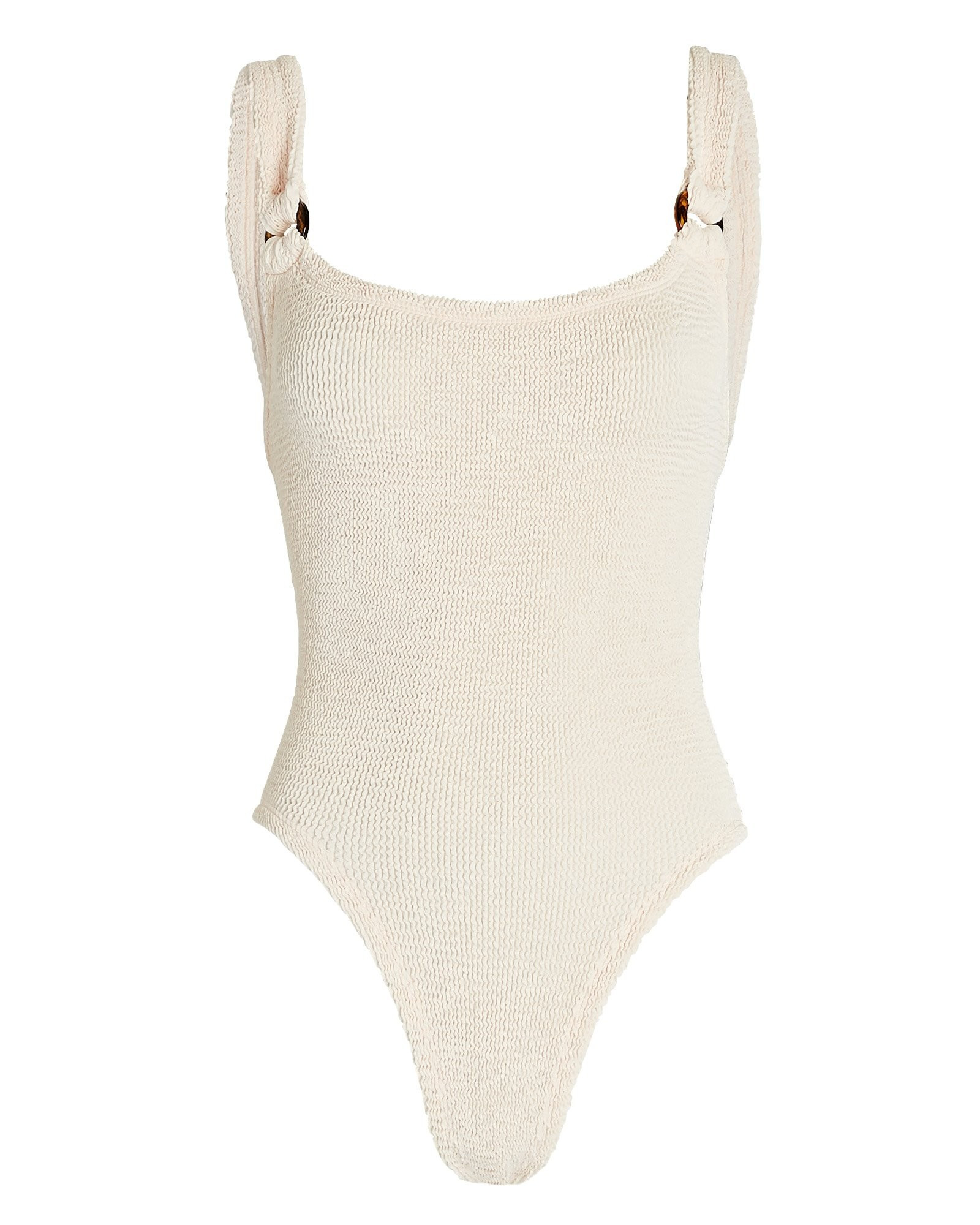 Hunza G Domino Ring One-Piece Swimsuit, Pink 1SIZE | INTERMIX
