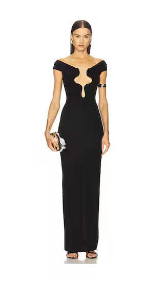 Michael Costello x REVOLVE Adalynn Gown in Black. - size S | Revolve Clothing (Global)