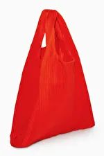 SMALL PLEATED TOTE BAG - BRIGHT RED - Bags - COS | COS (US)