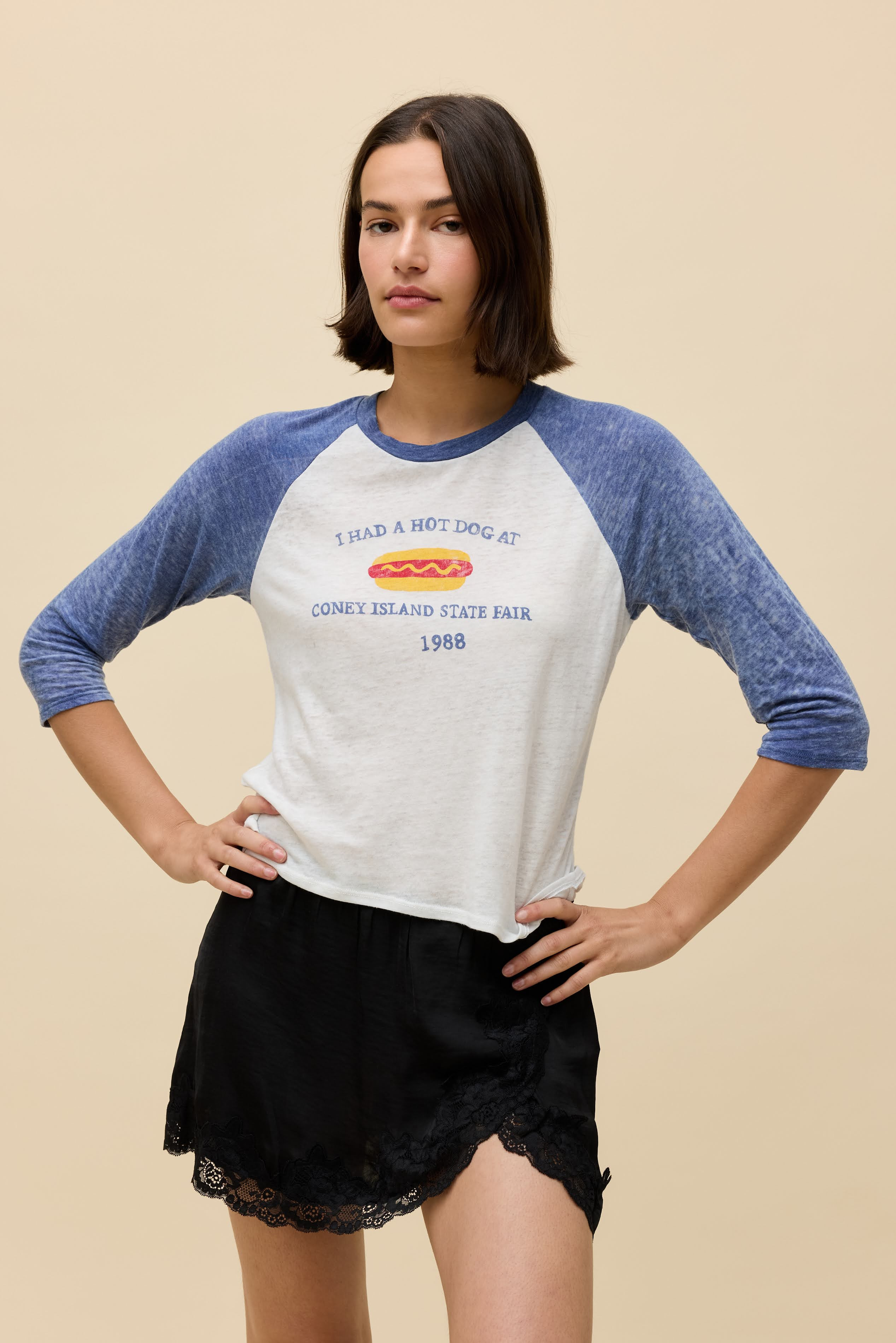 Coney Island State Fair 1988 Burnout Raglan Tee | Daydreamer