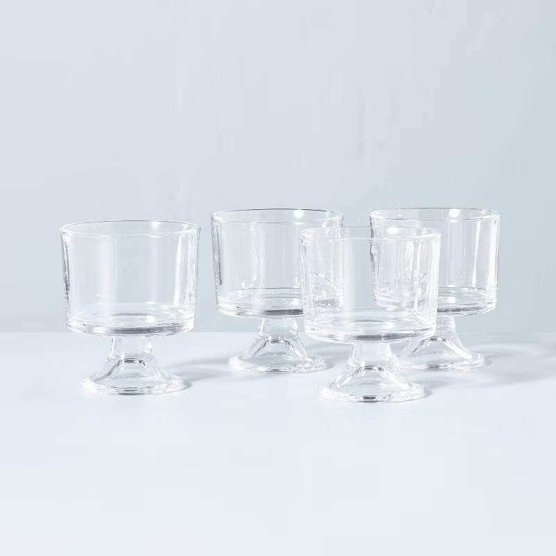 8oz Glass Parfait Cup Set of 4 - Hearth & Hand™ with Magnolia | Target