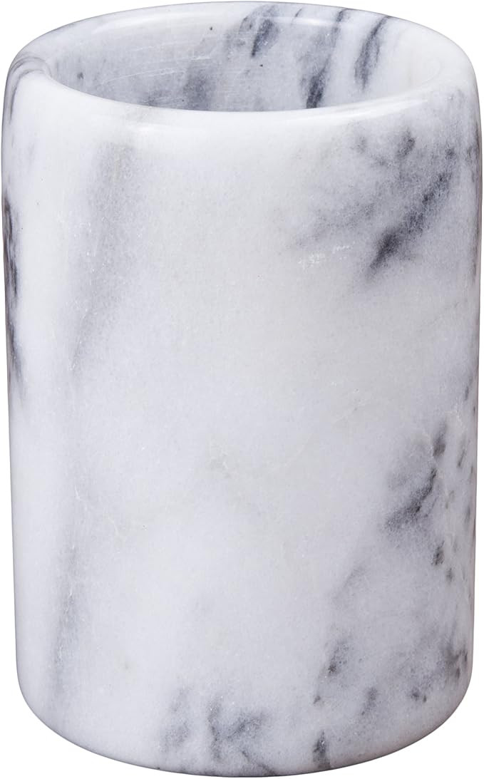 Amazon.com: Creative Home 83001 Natural Marble Pen Pencil Holder-Cup, 3-1/4" Diam. x 4-1/2" H, Of... | Amazon (US)