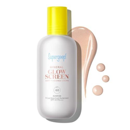 Supergoop! Glowscreen Soft-Radiance Drops Mineral SPF 40 - Sunrise - 1.7 fl oz - Visibly Illuminates, Smooths, Evens Skin & Blurs Pores Instantly - All Skin Types | Amazon (US)