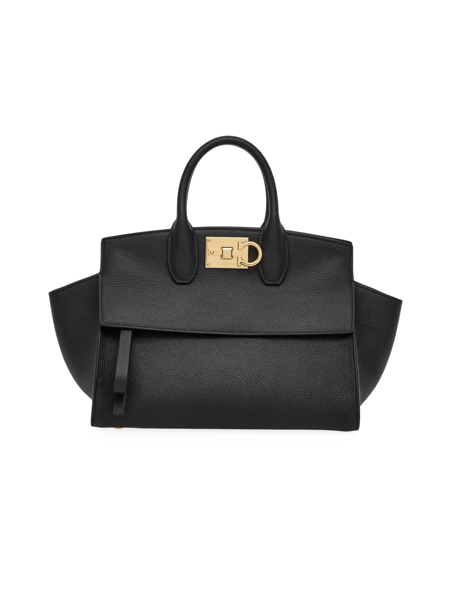 The Studio Soft Small Leather Top-Handle Bag | Saks Fifth Avenue