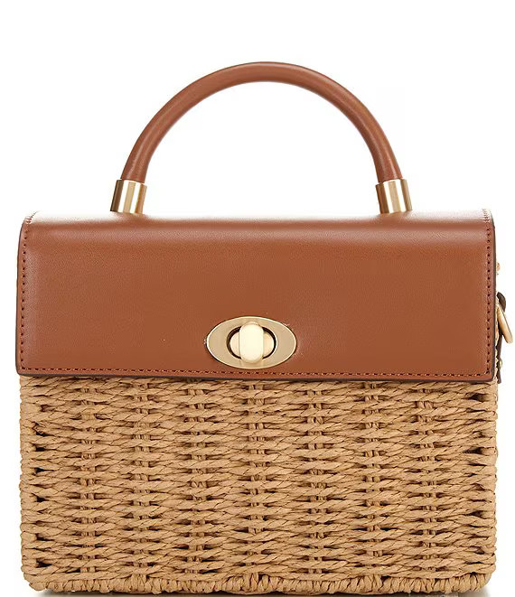 Antonio Melani Sadie Flap Straw Crossbody Bag | Dillard's | Dillard's