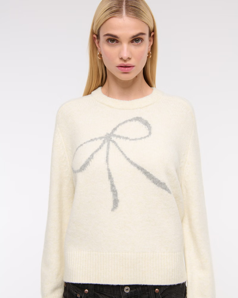 Women's The A&F Madeline Crew Sweater | Women's New Arrivals | Abercrombie.com | Abercrombie & Fitch (US)