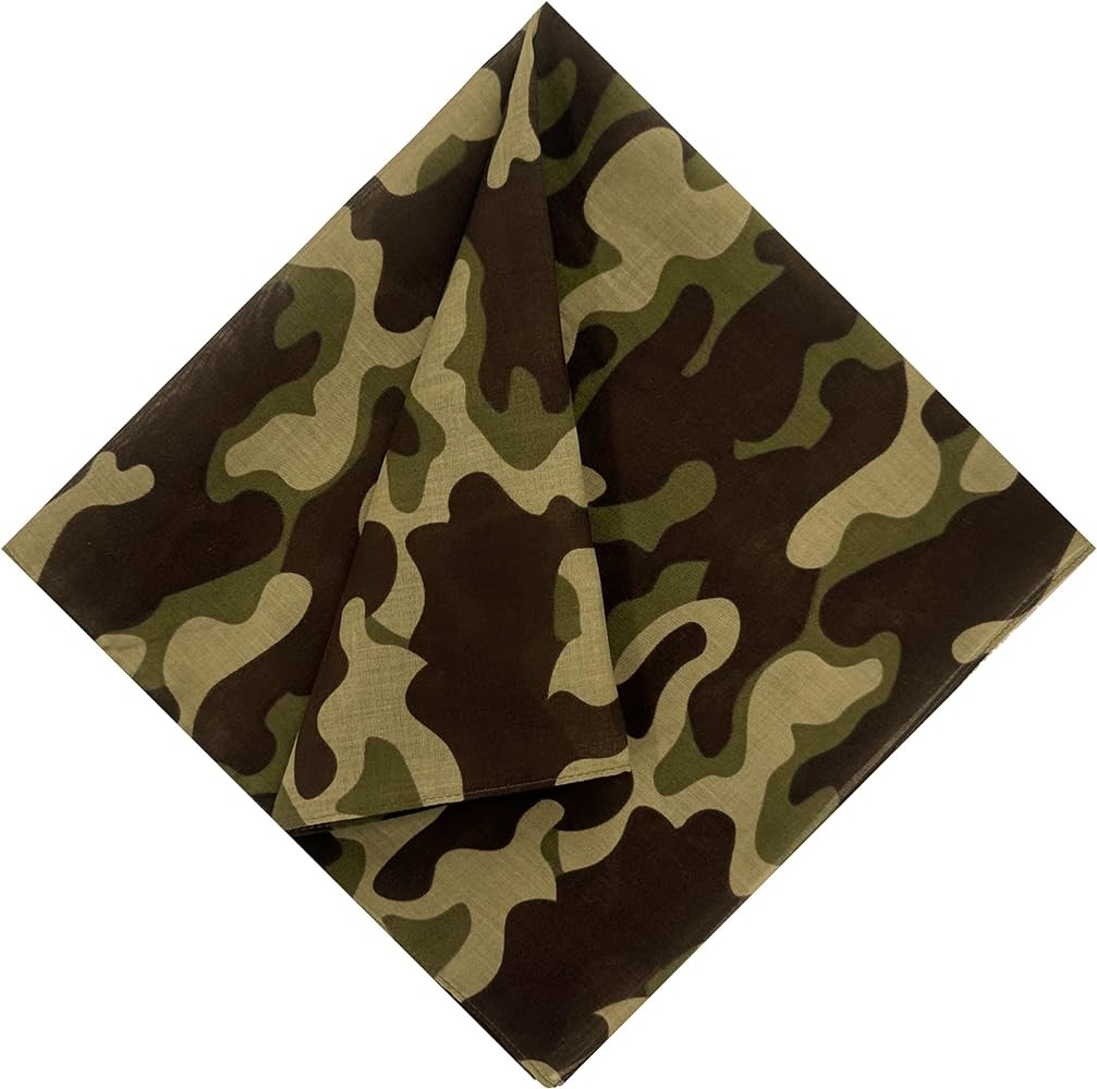 Single Pack Bandanas 60s Premium Cotton Soft Thin Handfeel Large Handkerchief for Men and Women | Amazon (US)