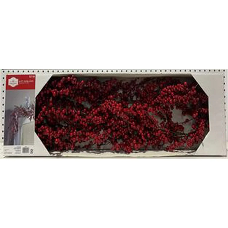 Red Berry Christmas Garland, 6 ft, Polystyrene, by Holiday Time | Walmart (US)