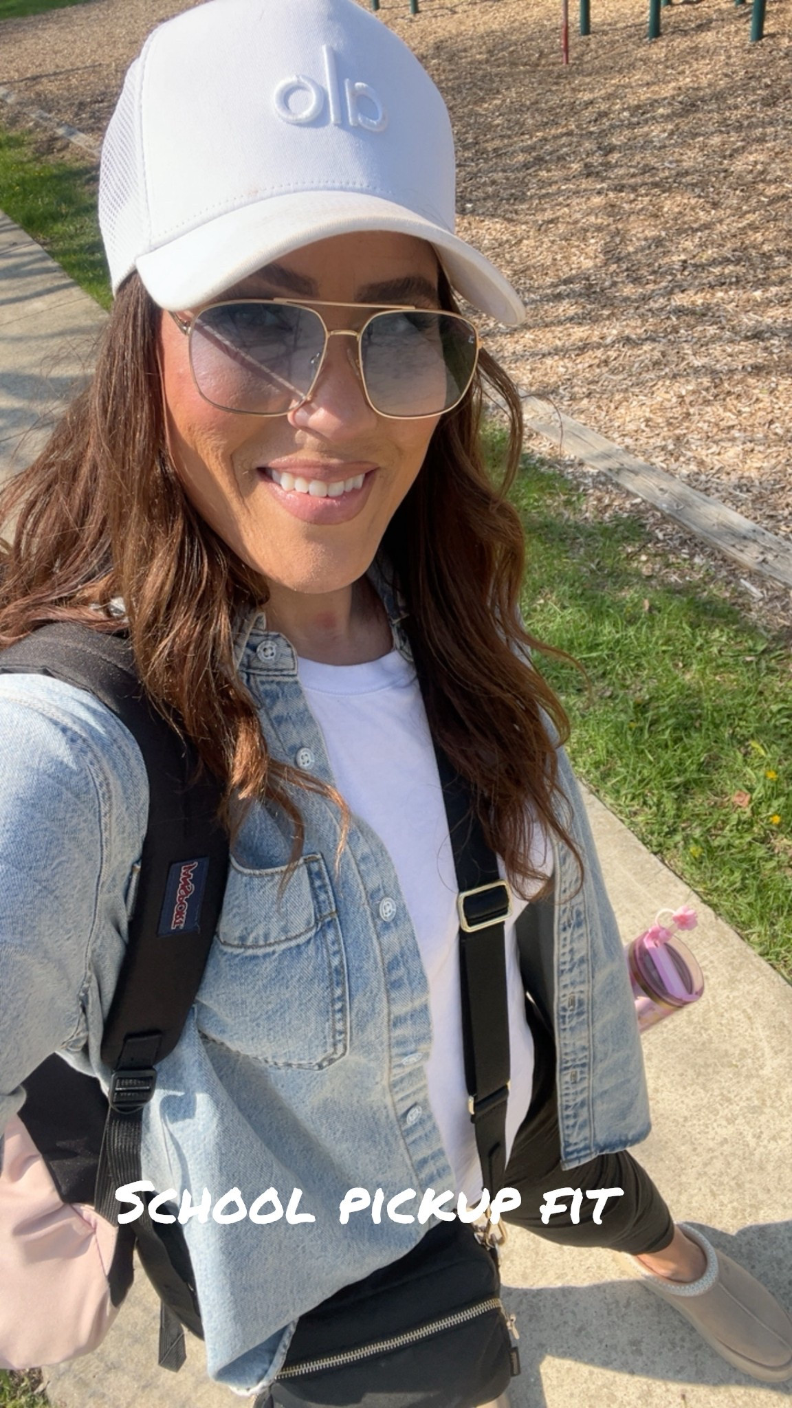 School pickup fit, OOTD, Mom style, casual fit, easy outfit, Spring outfit, denim shirt, basic tee, joggers, jogger pants, trucker hat, belt bag #LaidbackLuxeLife

Denim shirt: M
Top: S
Joggers: S long
Hat: O/S
Slippers: Run TTS

Hey Beautiful! Feel free to comment on this post if you have any questions! 🫶🏽

Follow me for more fashion finds, beauty faves, lifestyle, home decor, sales and more! So glad you’re here!! XO, Karma

#LTKmomlife #LTKOver40