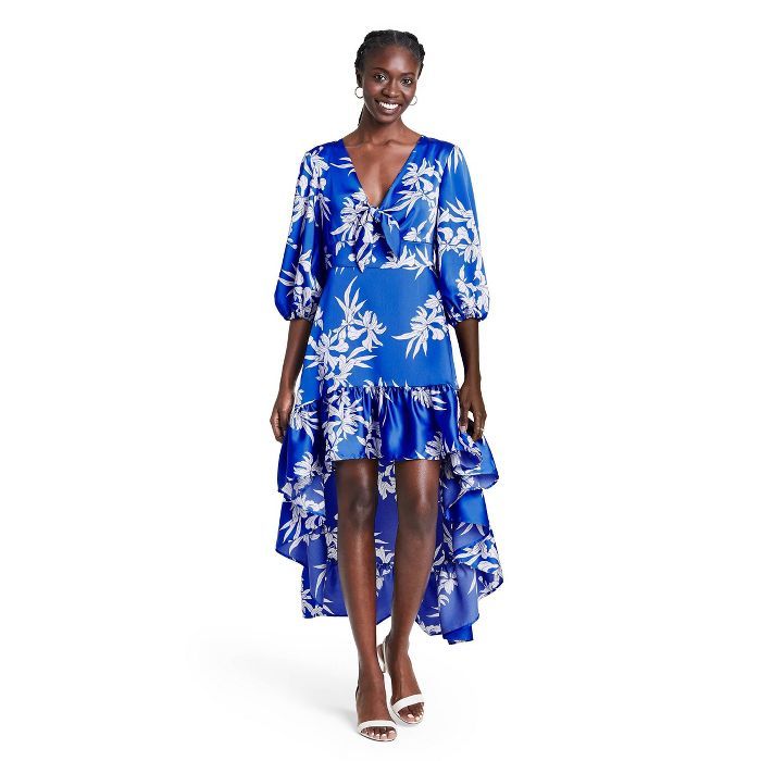 Floral Tie-Front High-Low Dress - ALEXIS for Target Blue | Target