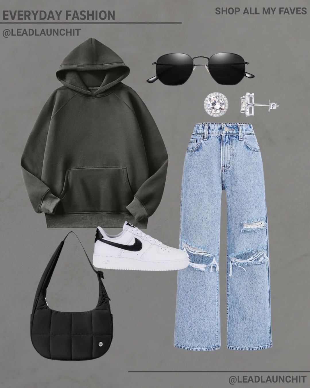 Your go-to everyday outfit, but make it cool 🖤
An oversized hoodie, relaxed distressed denim, and classic white sneakers—this is the effortless, off-duty look that never goes out of style. Simple, comfortable, and perfect for running errands, coffee runs, or casual days out.

All the pieces (or similar options) are linked in my LTK and Amazon storefront so you can shop the full look in seconds.

#EverydayOutfit #LTKFinds #AmazonFashion #CasualChic #StreetStyle