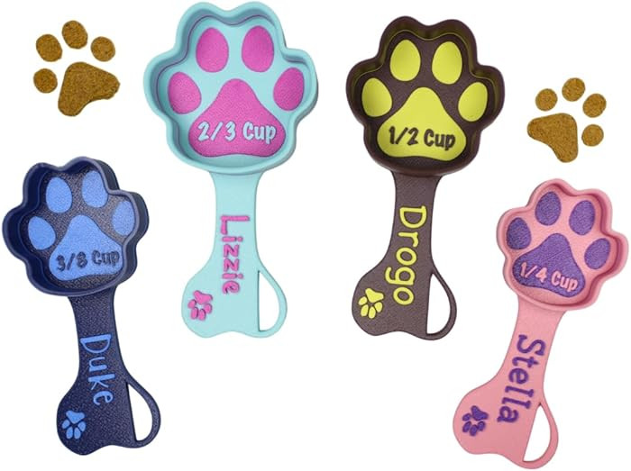 Personalized Dog Food Scoop Custom Scooper Pet Kibble Scoop Food Dispenser Dog Measuring Cup Cust... | Amazon (US)
