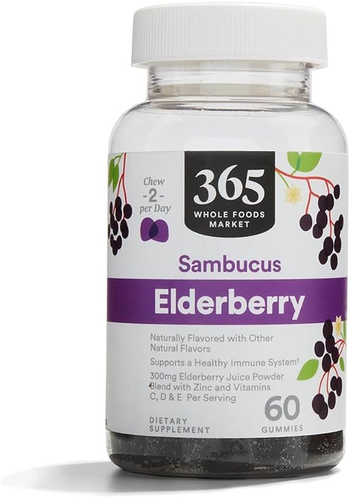 365 by Whole Foods Market, Gummy Elderberry, 60 Count | Amazon (US)