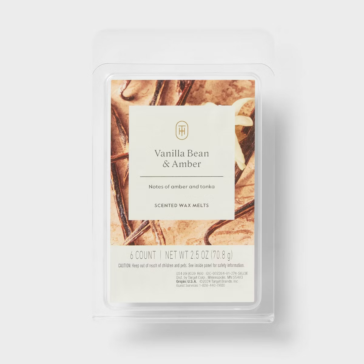 6ct Vanilla Bean and Amber Wax Melts 2.5oz - Threshold™ | Target