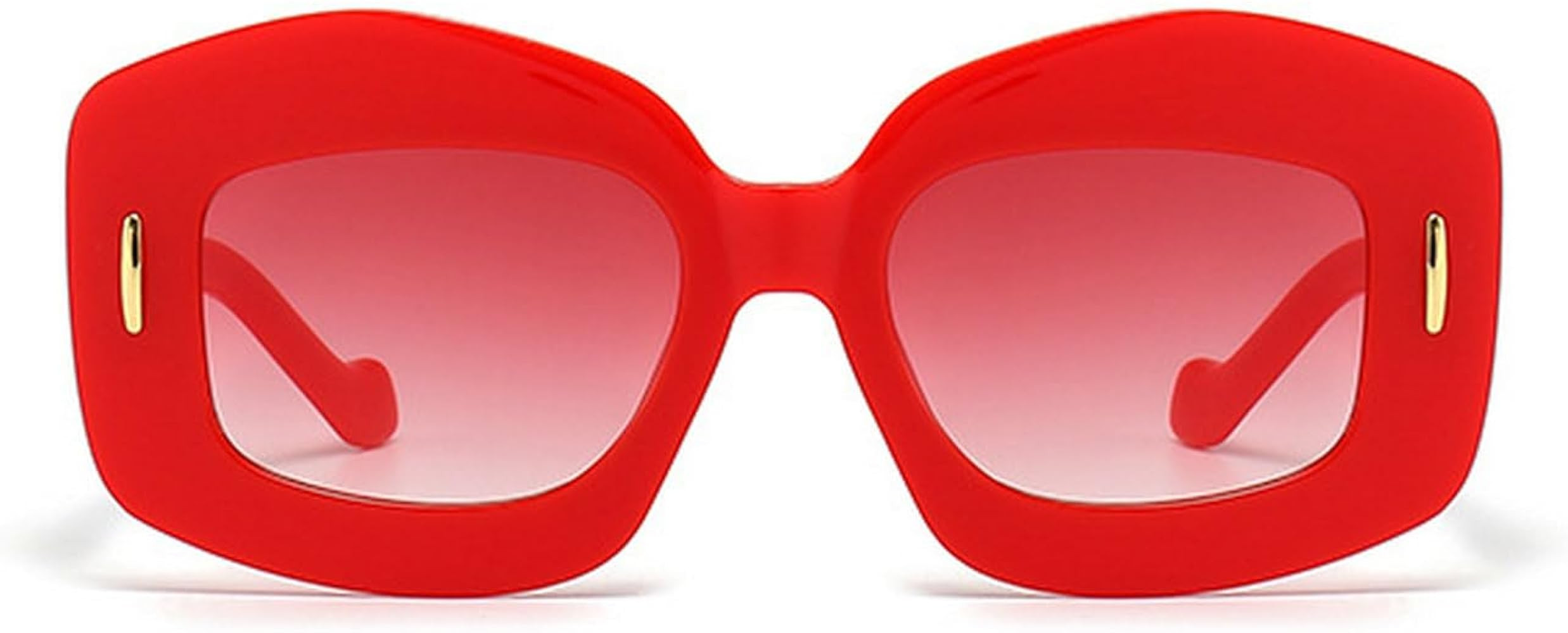 Retro Classic Square Sunglasses Women Men Black Grey Rivets Gradient Sun Glasses Shades UV400 L15 | Amazon (US)