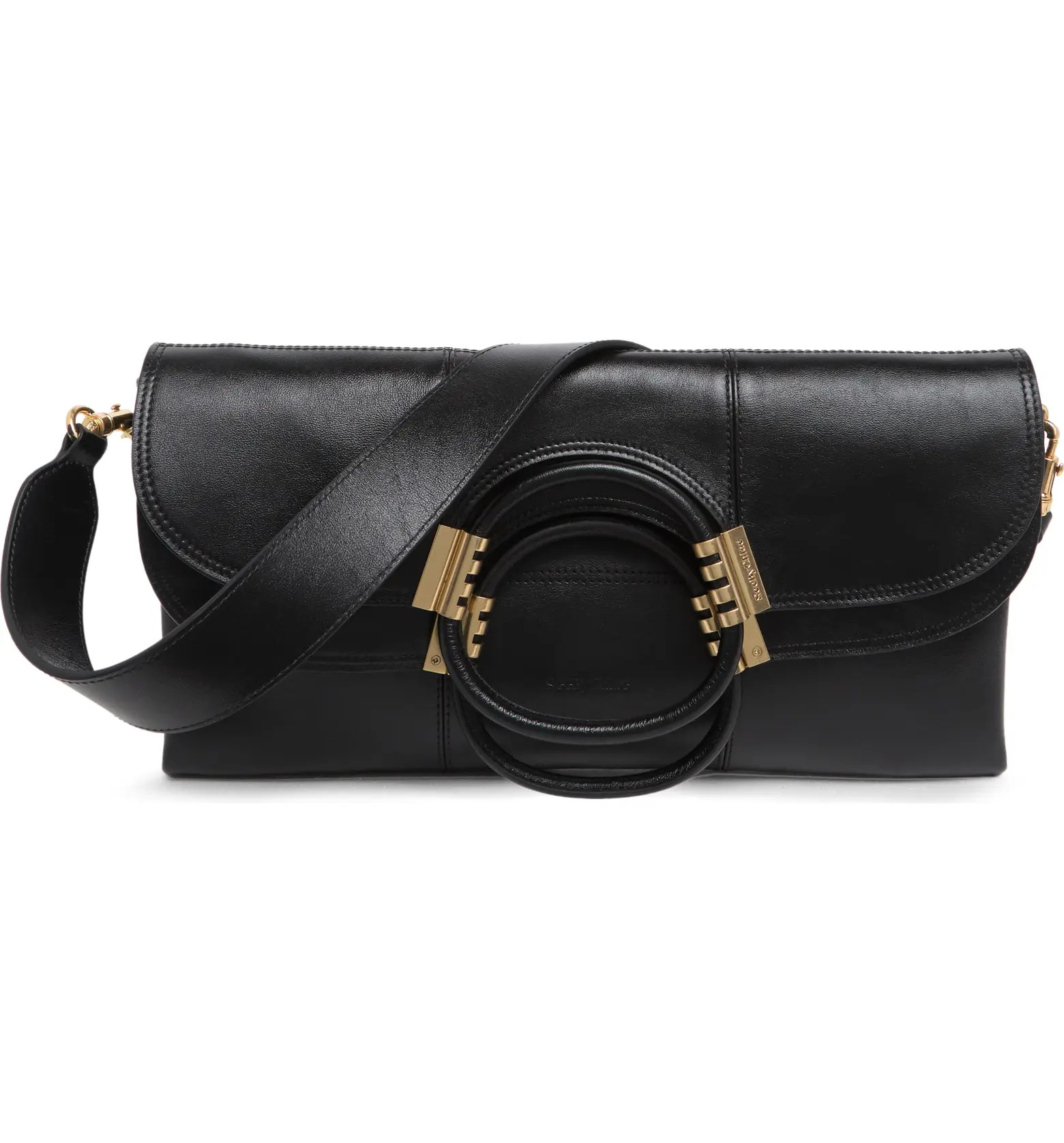 Eleonora Foldover Leather Shoulder Bag | Nordstrom