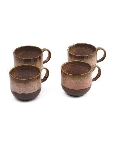Set Of 4 17oz Tonal Reactive Mugs | Kitchen & Dining Room | Marshalls | Marshalls