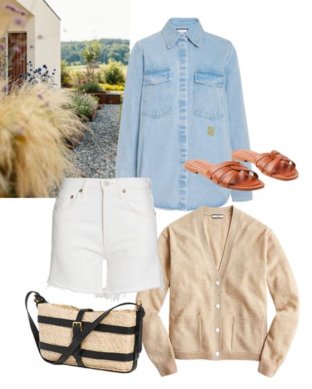 Coastal grandma loading 🍾🌾 Love these chic summer staples. This chambray is an investment piece and the most perfect shade to work for any season. Pair it with a cashmere cardigan and shorts for a summer night with a cool beach breeze 🌊


Coastal style, capsule wardrobe, vacation style, resort wear, travel outfit, vacation outfit, neutral outfit, agolde shorts 

#LTKstyletip #LTKtravel #LTKSeasonal