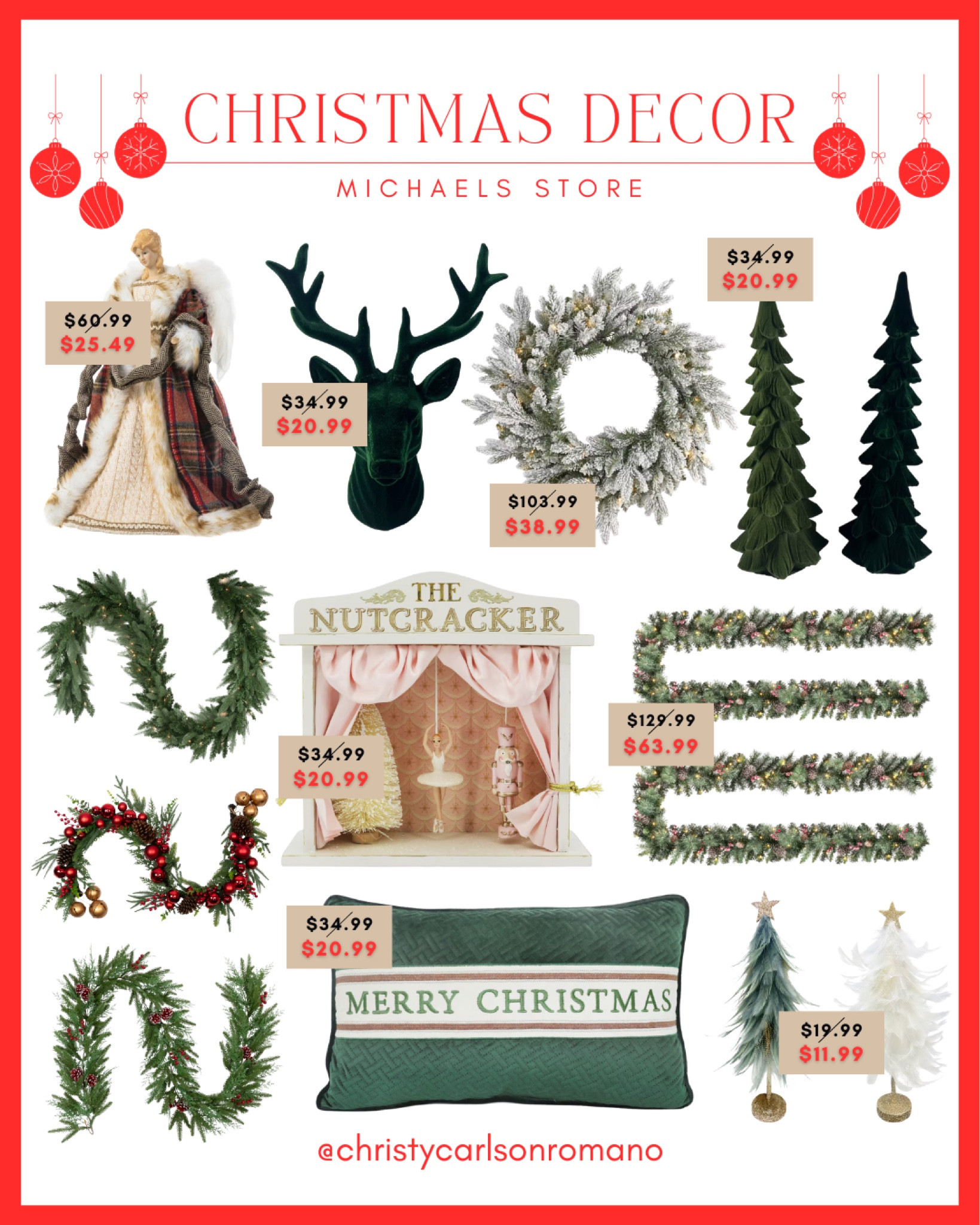 Check out Michaels for amazing Christmas decor finds as part of my Holiday Gift Guide. They have everything you need to celebrate the festive season! Some of these items are also on sale! 
#mantledecor #designtips #homefinds #interiordesign #onsalenow #celebritygiftguide

#LTKSeasonal #LTKSaleAlert #LTKHome