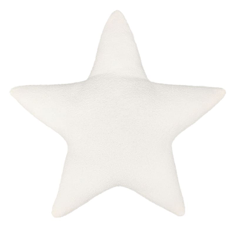 White Noucle Star Shaped Outdoor Throw Pillow, 16" | At Home