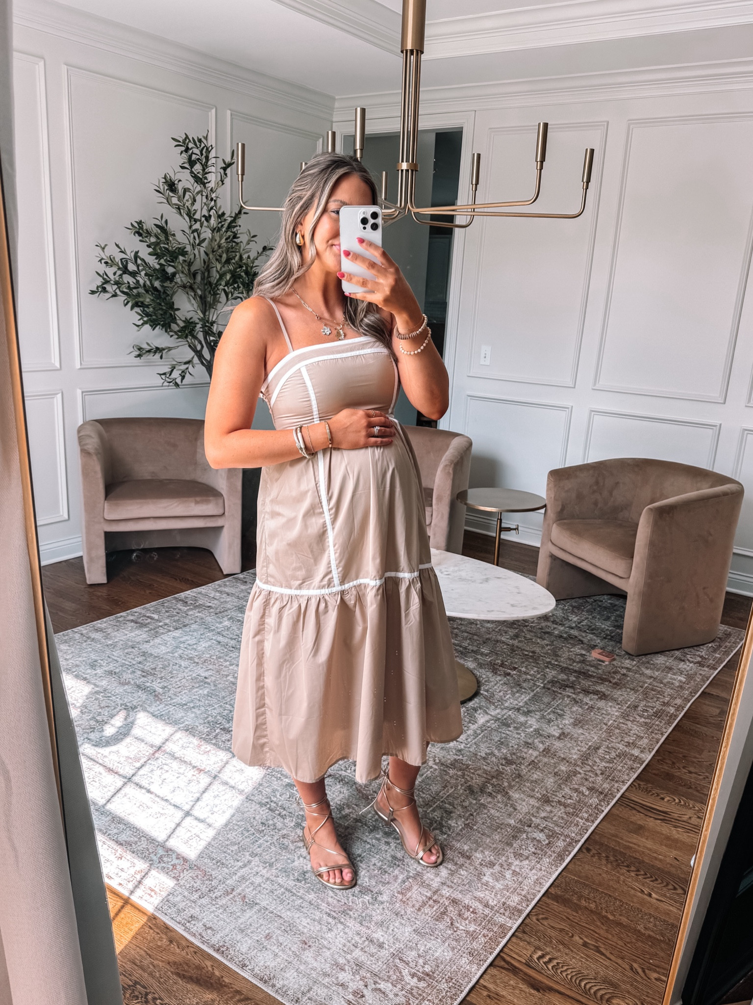 Amazon summer neutral dress that is bump-friendly! If pregnant size up. 

#bumpstyle #maternityoutfit 



#LTKStyleTip #LTKFindsUnder50 #LTKBump