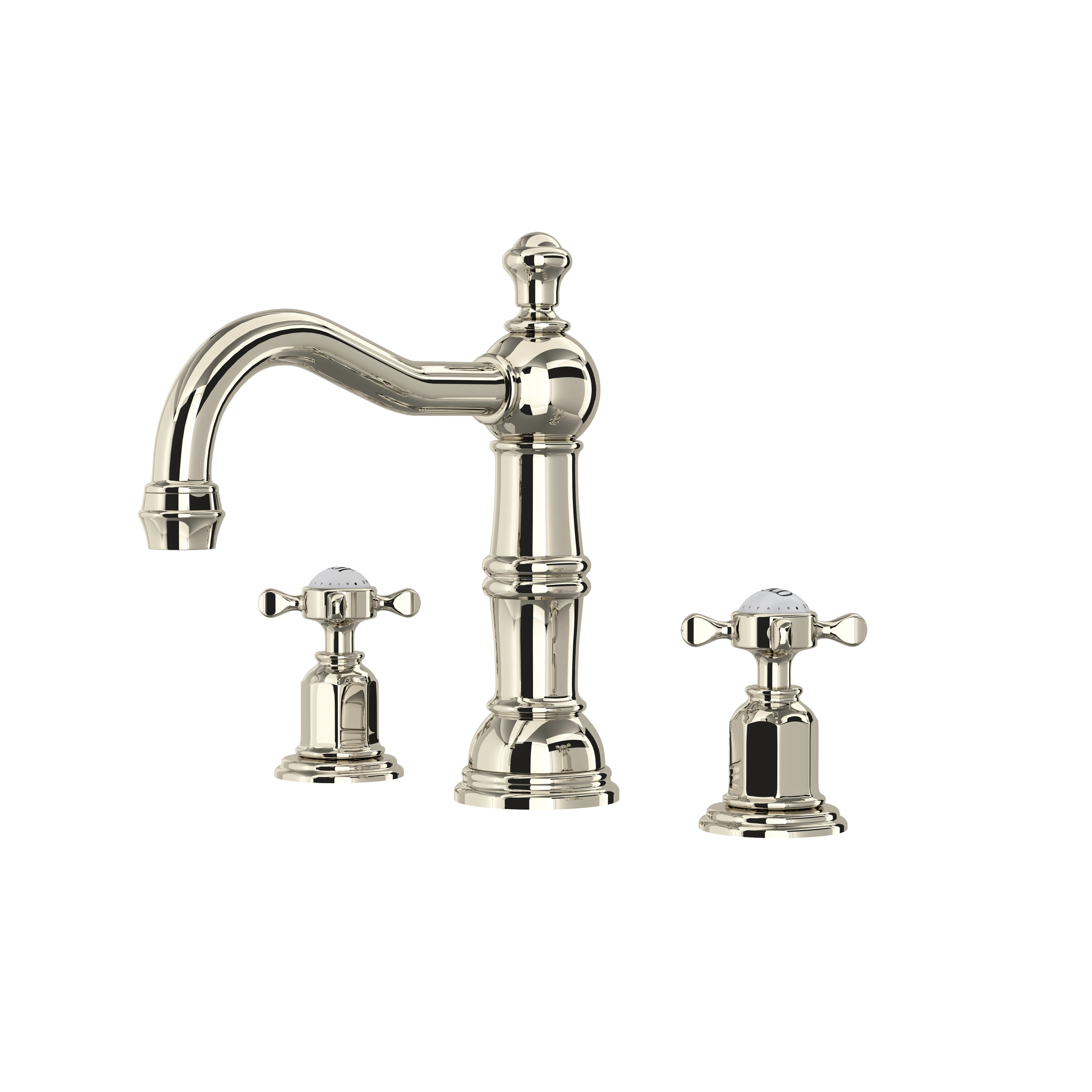 Edwardian Widespread Lavatory Faucet With Column Spout U.3721X-PN-2 | Wayfair North America
