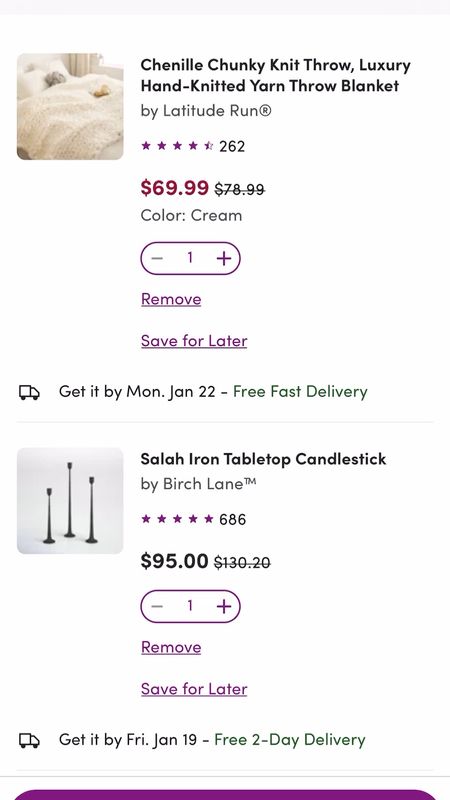 A glimpse at what’s currently in my Wayfair cart! 

#LTKhome #LTKsalealert