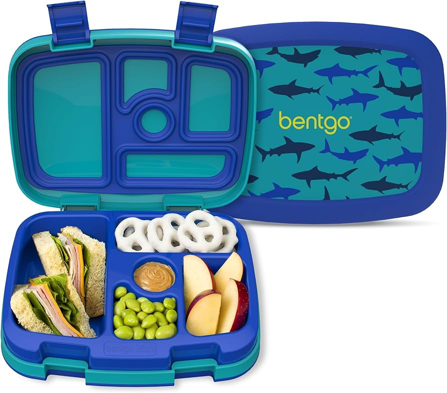 Bentgo Kids Prints Leak-Proof, 5-Compartment Bento-Style Kids Lunch Box - Ideal Portion Sizes for... | Amazon (US)