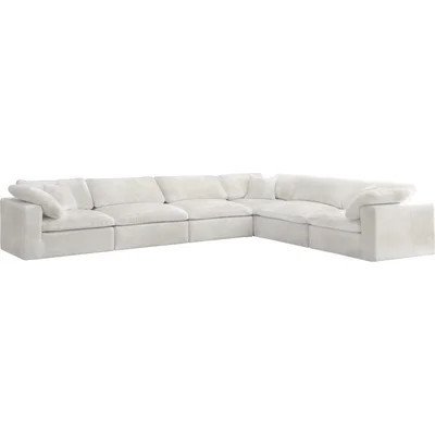 Millersburg 158" Wide Velvet Modular Corner Sectional | Wayfair North America