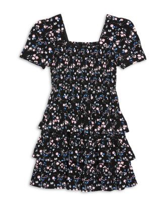 Girls' Smocked Multi Tier Flutter Dress - Big Kid - 100% Exclusive | Bloomingdale's (US)