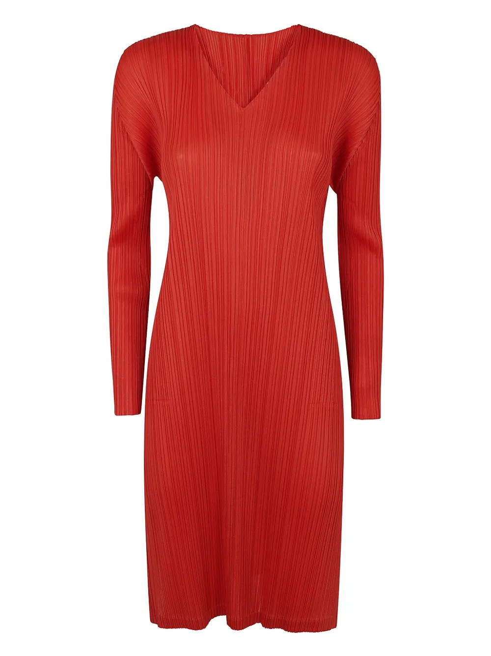 Pleats Please Issey Miyake Monthly Colors: February midi dress - Red | Farfetch Global