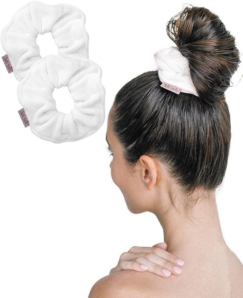 Kitsch Microfiber Hair Towel Scrunchie - Ultra Soft Large Scrunchies for Women, Girls | Microfibe... | Amazon (US)