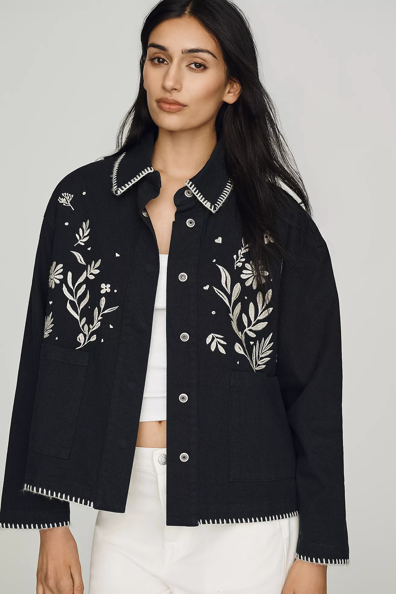 RAISONNEL Embroidered Jacket | Anthropologie (US)