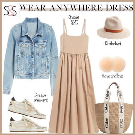 Old navy dress on sale for $20! 
This is perfect for spring vacation and exploring the sights while staying comfy. This can also be dressed up for dinner. 

#LTKstyletip #LTKtravel #LTKunder50