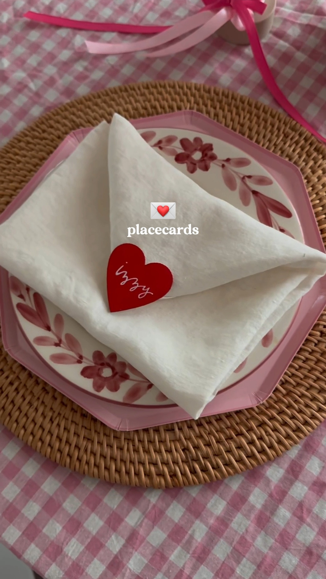 💌 place settings for your valentine’s or galentines table. so easy and sweet. 

#LTKParties #LTKHome