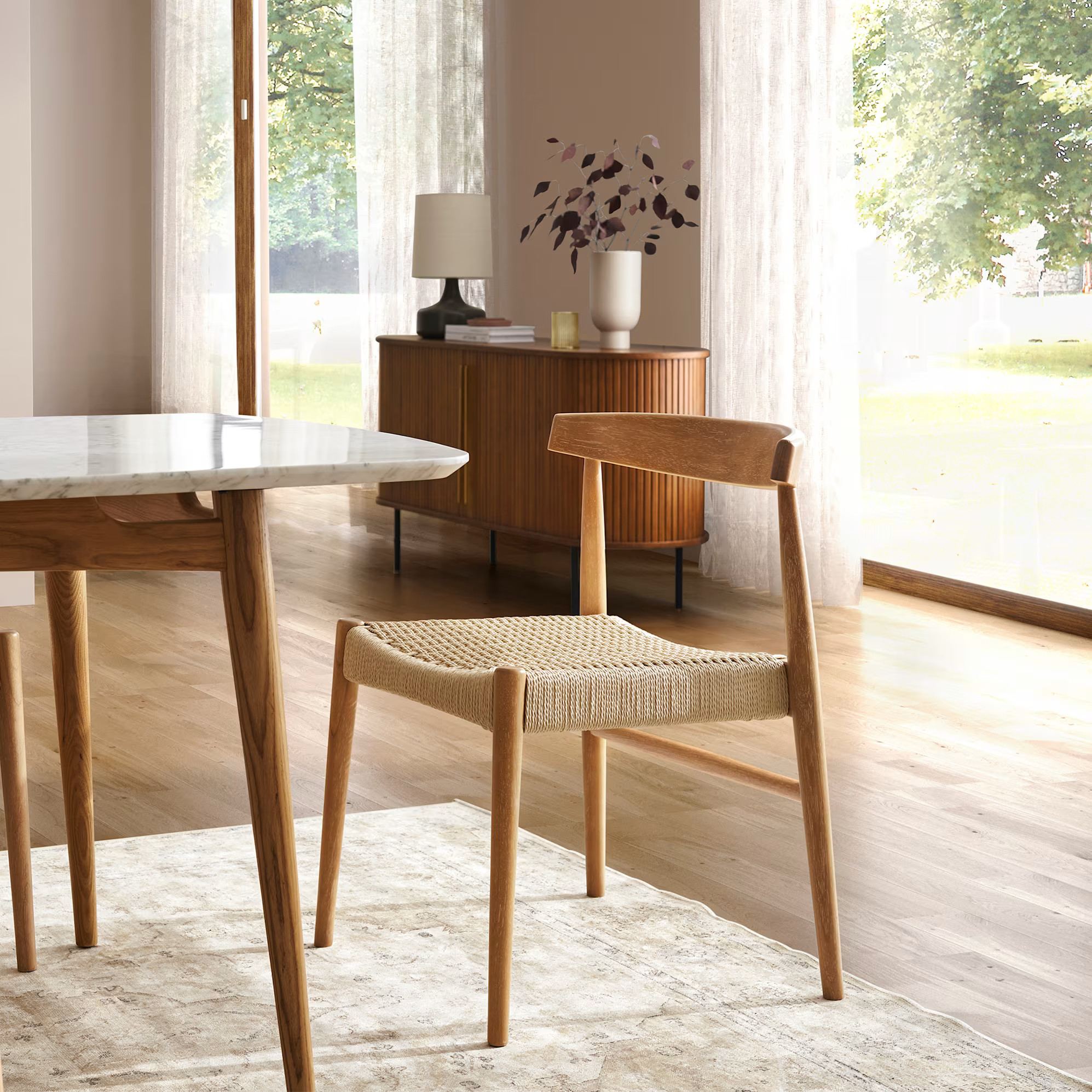 Austen Chair, White Wash | Castlery US | Castlery US