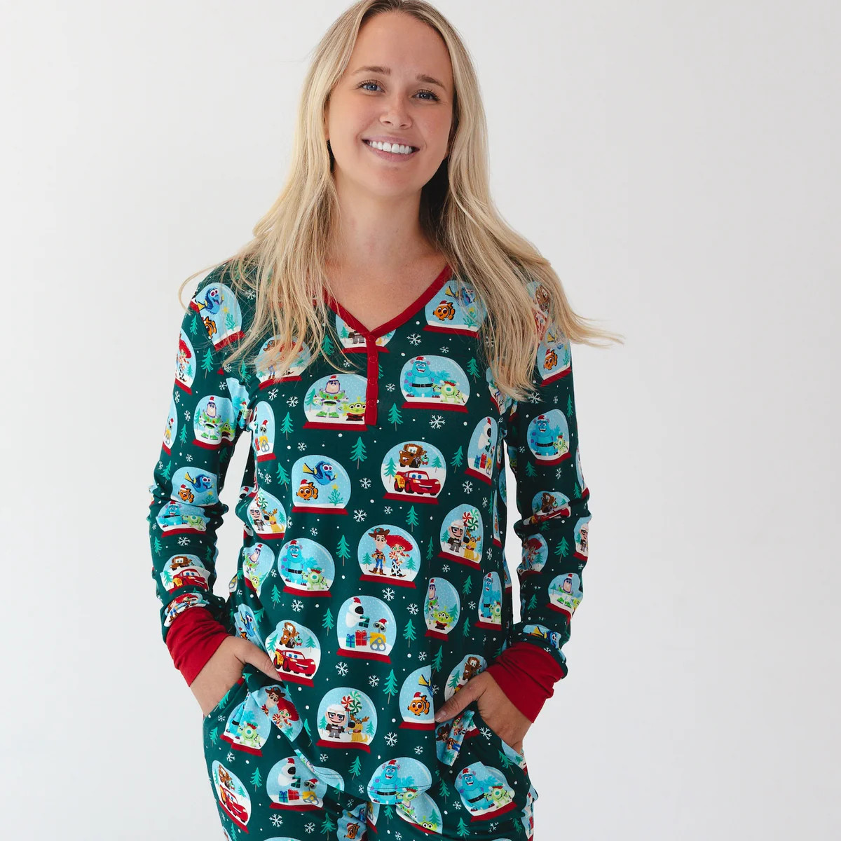 Disney A Very Pixar Christmas Women's Pajama Top | Little Sleepies