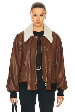KHAITE Shellar Jacket in Brown | FWRD 