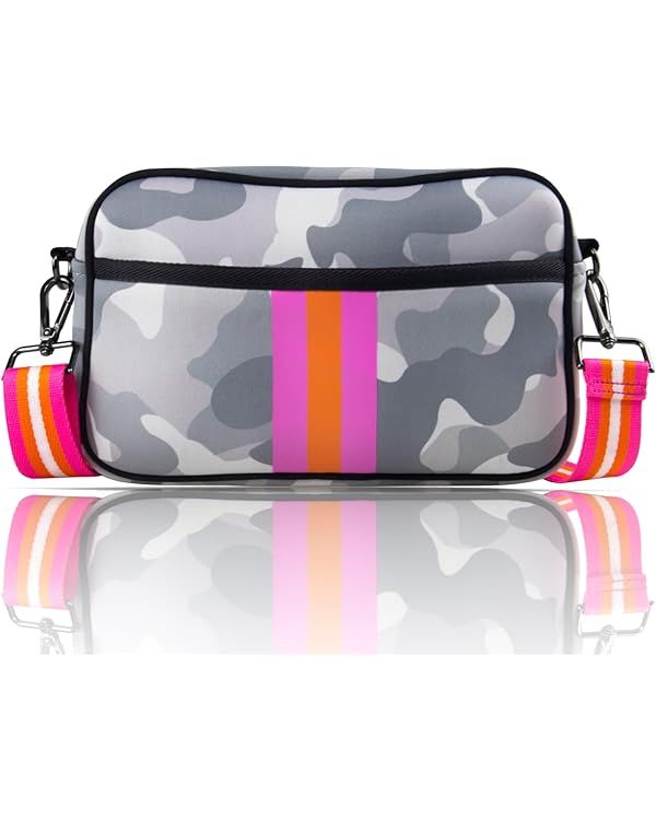 Crossbody Bags for Women, Neoprene Crossbody Bag, Neoprene Bag, Shoulder Bag Messenger Bag Purses... | Amazon (US)