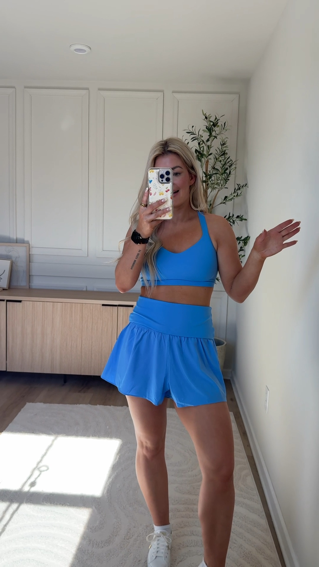 Small in top and medium in shorts! 

#LTKootd #LTKfitnessgoals #LTKgrwm