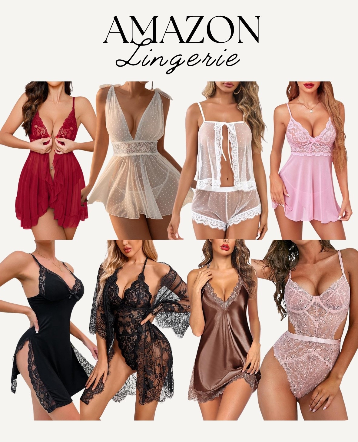 Amazon Lingerie

#LTKBeauty #LTKootd #LTKSeasonal
