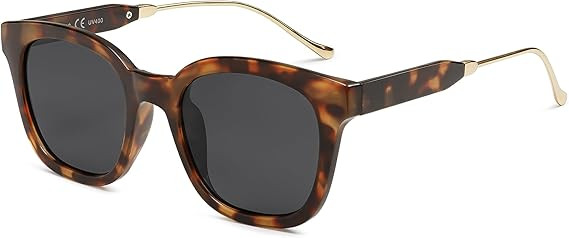 SOJOS Classic Square Polarized Sunglasses Womens Mens Retro Trendy UV400 Sunnies SJ2050 | Amazon (US)