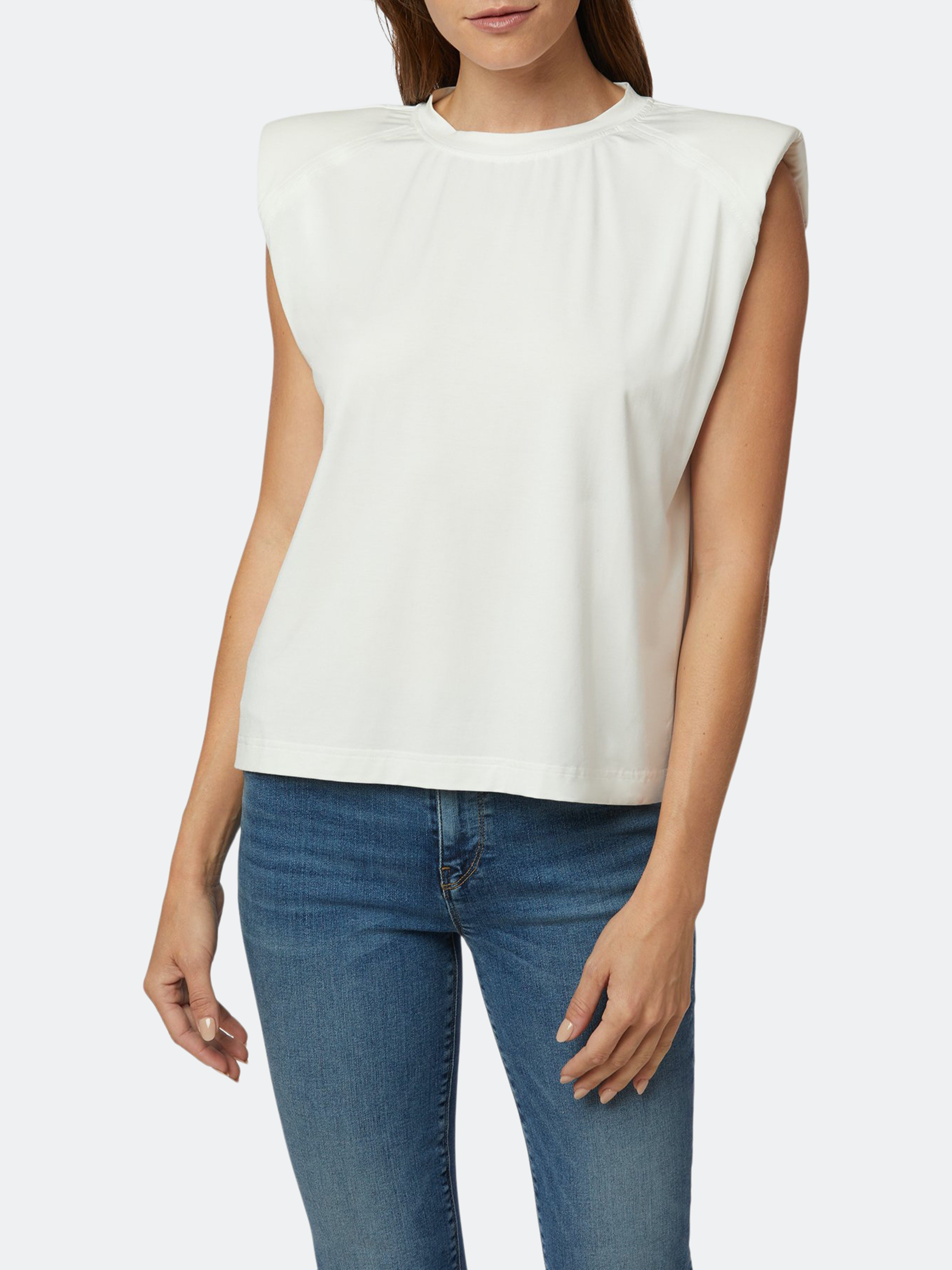 Shoulder Pad Sleeveless Tee - M - Also in: S, XS, L | Verishop