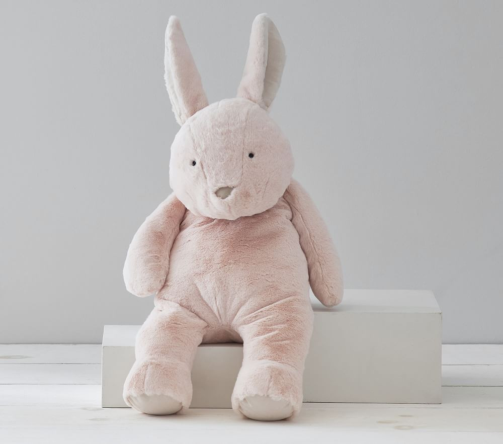 Blush Bunny Critter Plush, Jumbo | Pottery Barn Kids