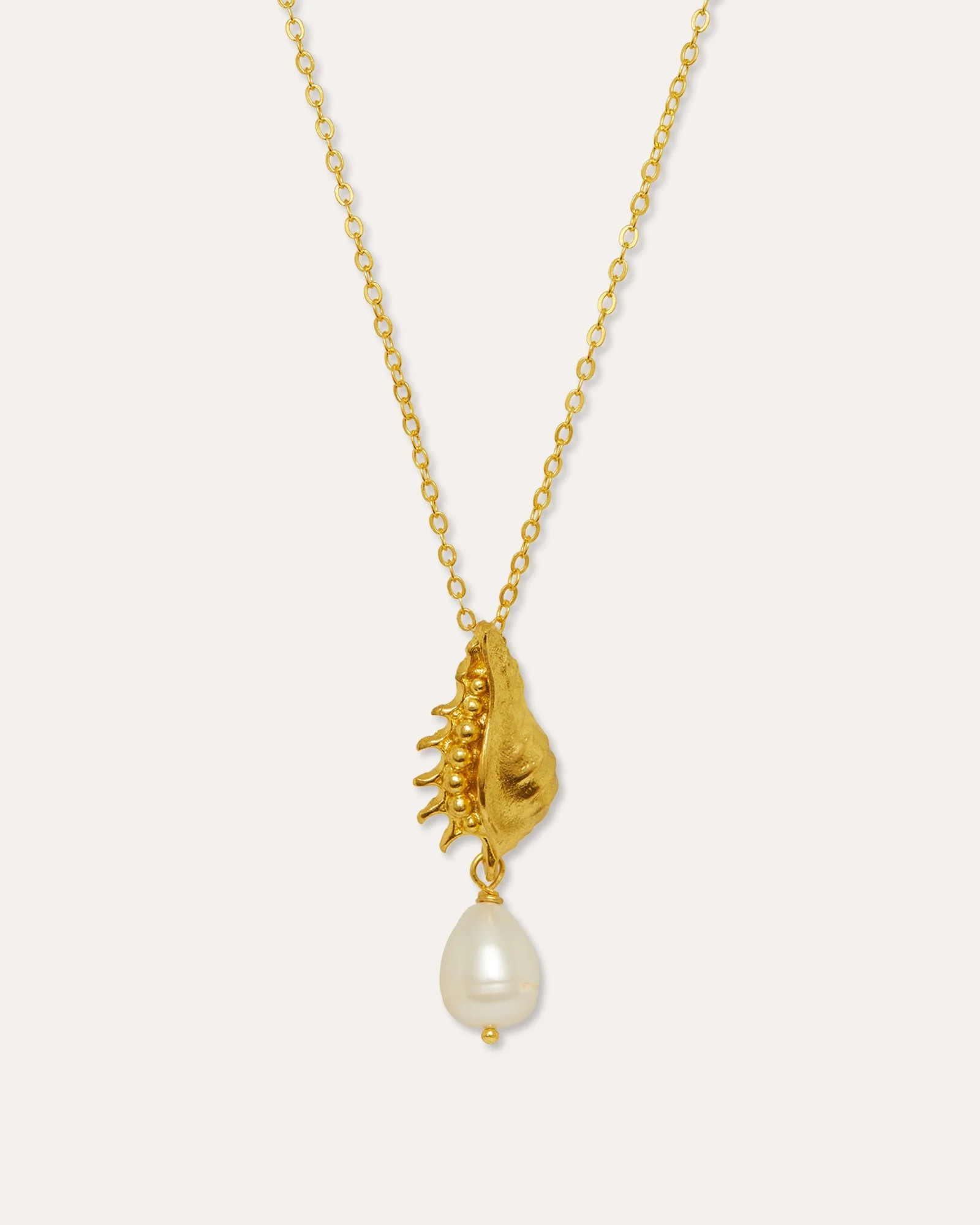 Kai Seashell Pearl Pendant Necklace - Gold | Ottoman Hands Jewellery | Ottoman Hands